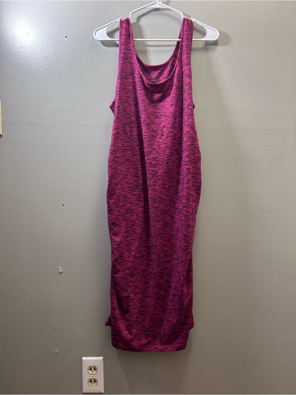Liz Lange for Target Heathered Magenta Tank Maxi Dress